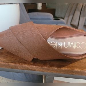 Calvin Klein Gerda pointed toe backless loafers